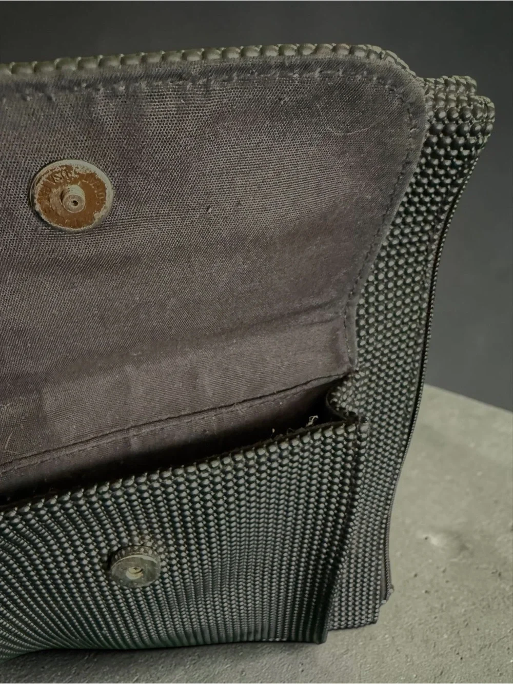 Urban Outfitters UO2 Black Textured Crossbody Bag Minimalist Utility Travel Bag